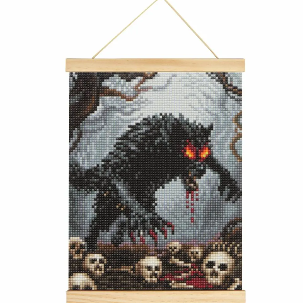 8" x 10" Werewolf Diamond Art Kit with Magnetic Wood Frame by Make Market®