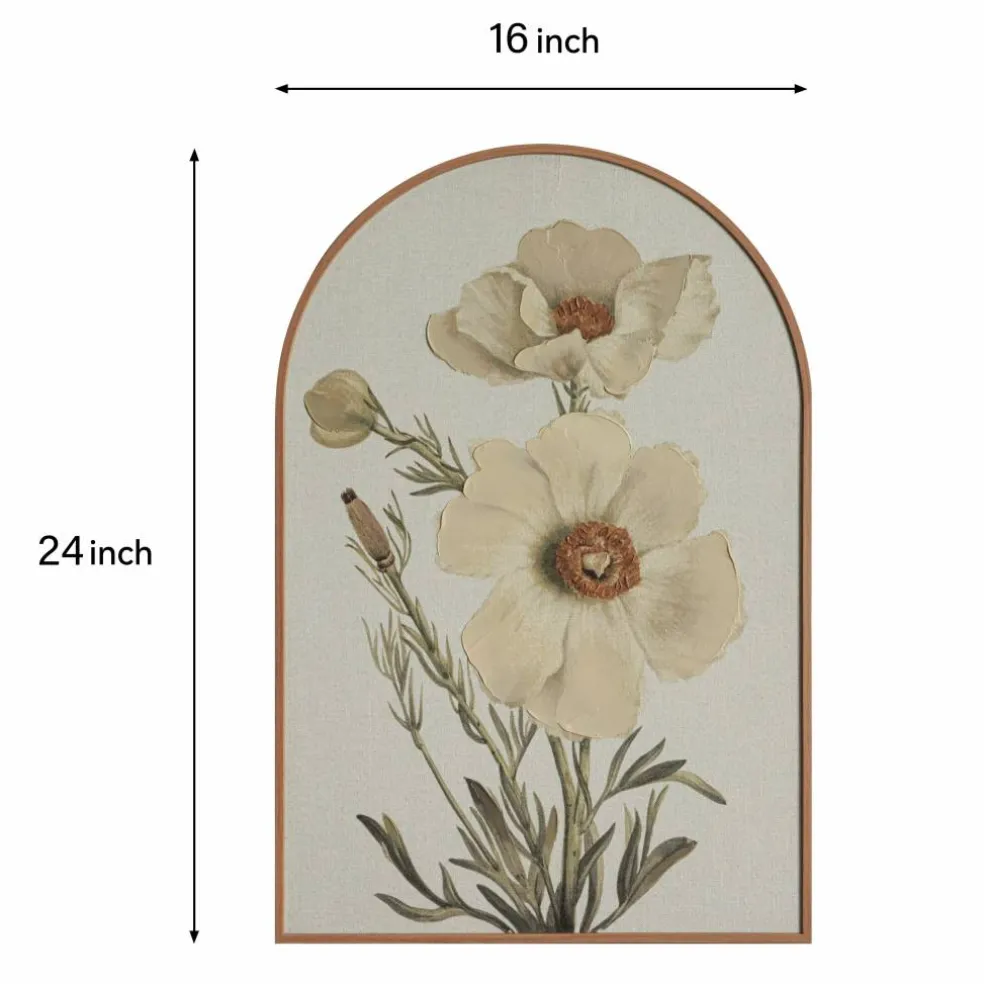 16" x 24" White Blossoms Wall Décor by Ashland®
