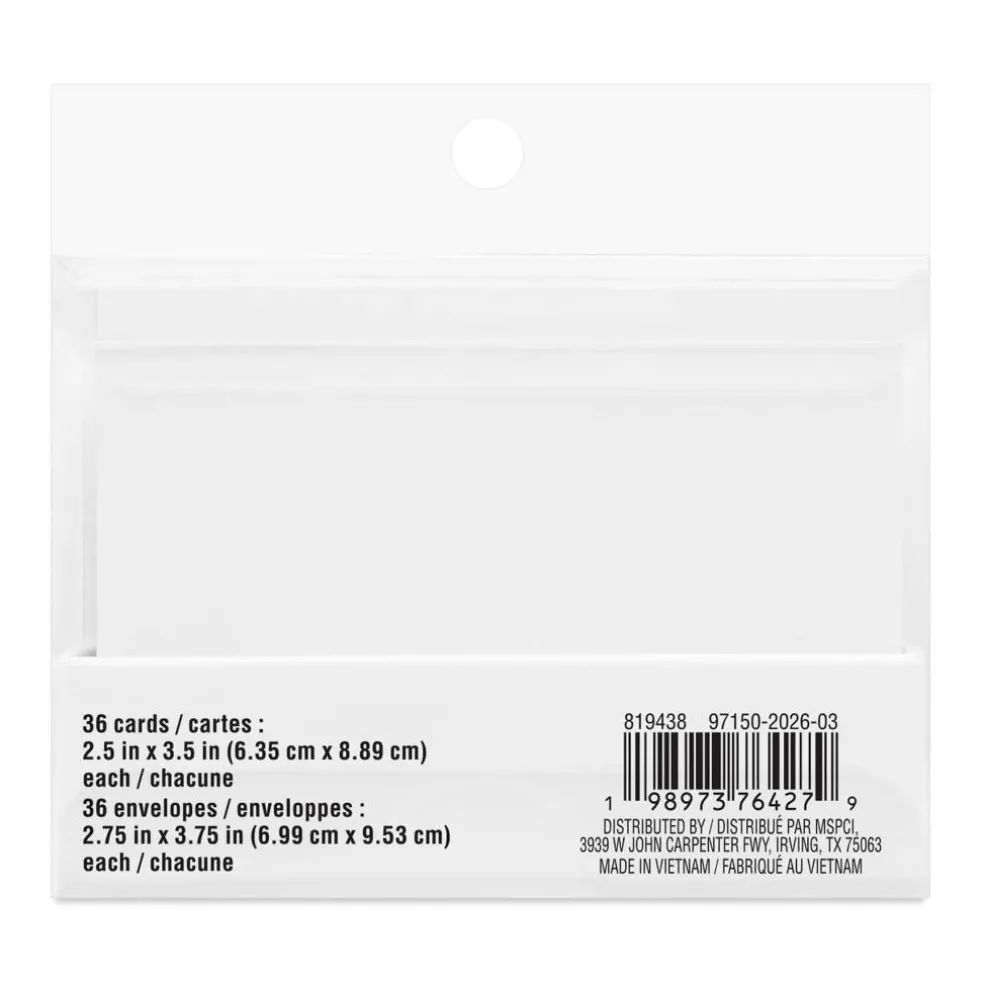 2.5" x 3.5" White Bow Card & Envelope Sets, 36ct. by Recollections™