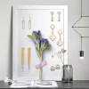 15"x11" White Cork Board with Felt(White)
