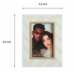 4" x 6" White Embossed Frame by Ashland®
