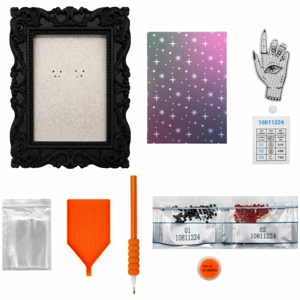 2" x 3" Witch Hand Acrylic Surface Diamond Art Kit with Frame by Make Market®