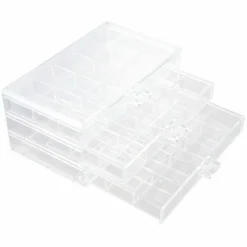 9.25" x 4" x 5.25" Clear 3-Drawer Stackable Storage by Bead Landing™