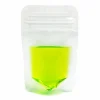 5 1/16" x 1 9/16" x 9" Clear Drink Pouch