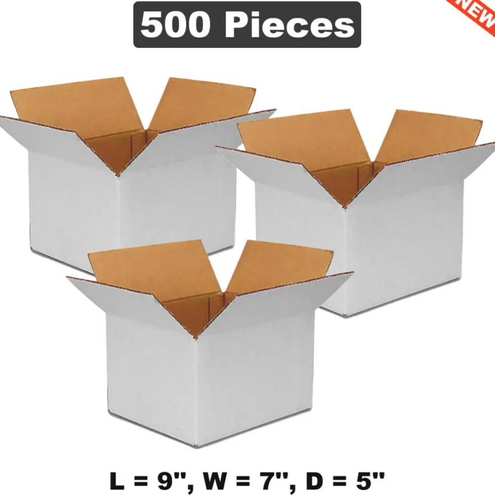 9" x 7" x 5" Corrugated Boxes for Shipping and Storage