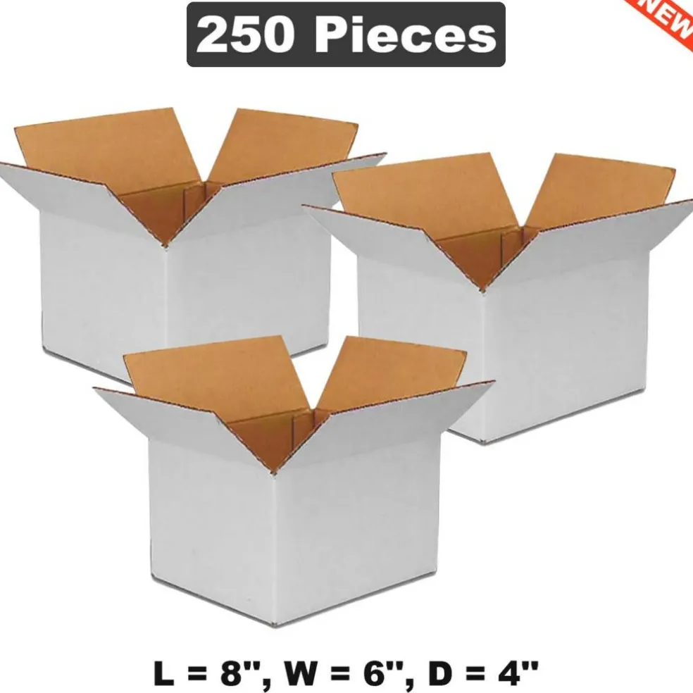 8" x 6" x 4" Corrugated Boxes: Reliable and Compact Packaging