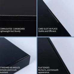 9 x 6 x 4 Inches Black Shipping Boxes – Pack of 20, Small Business Cardboard Mailer Boxes for Shipping, Packaging, and Gift Boxes (Black)
