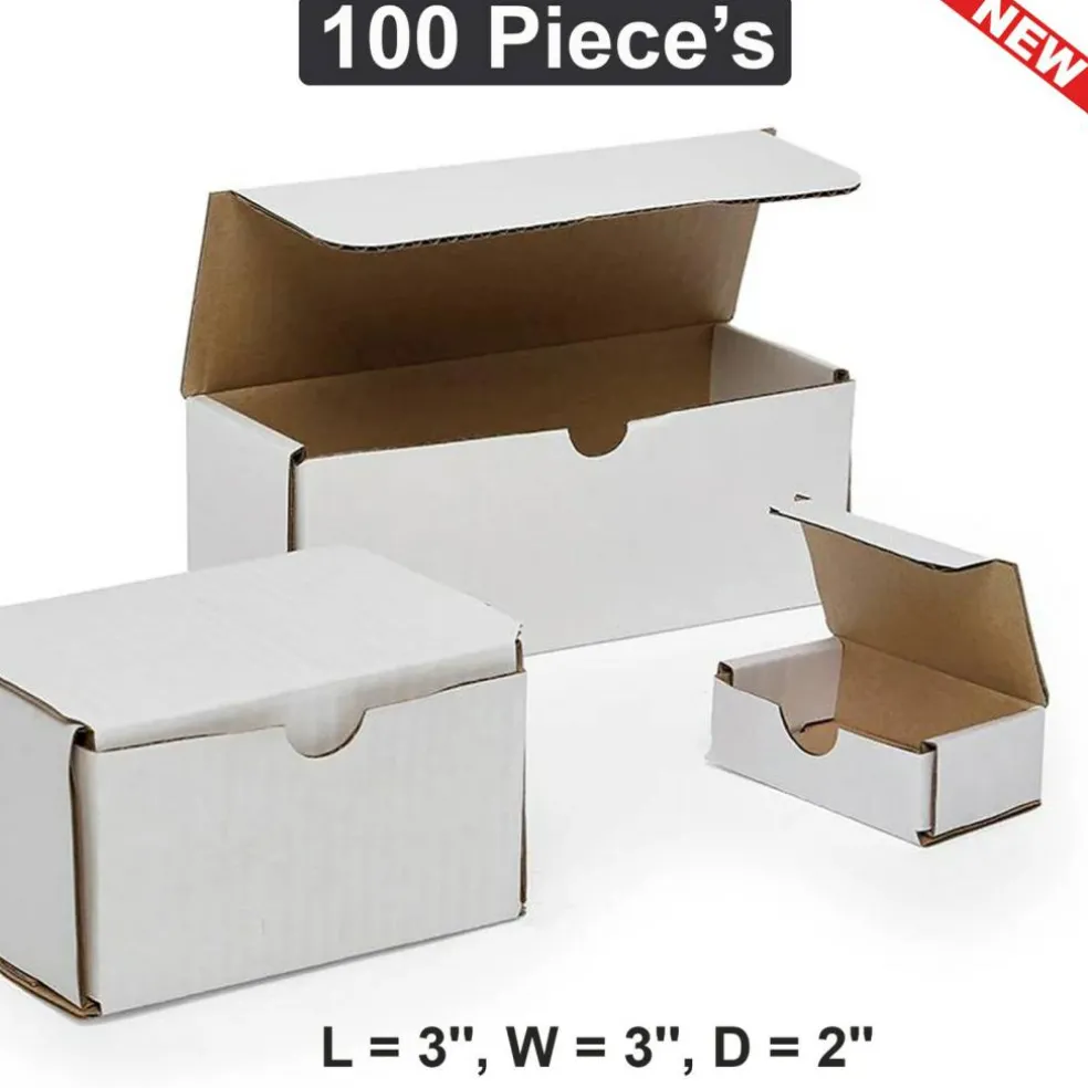 3" x 3" x 2" Mailer Boxes Compact & Reliable for Secure Shipping