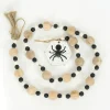 35x2.75x1 Wood Bead Garland w/Spider/Snowflake garland