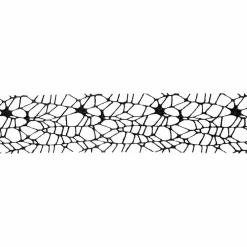 2.5" x 6.6yd. Black Glitter Spiderweb Ribbon by Celebrate It®