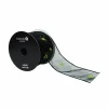 2.5" x 6.6yd. Black & Green Glitter Spiders Wired Sheer Ribbon by Celebrate It®