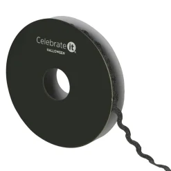 3/8" x 4yd. Black Metallic Rick Rack Ribbon by Celebrate It®