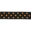 5/8" x 4yd. Black & Orange Glitter Polka Dots Ribbon by Celebrate It®