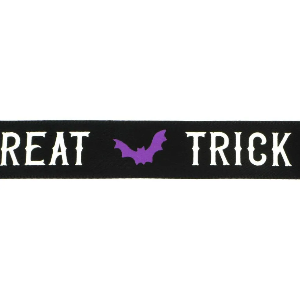 5/8" x 4yd. Black Trick or Treat Ribbon by Celebrate It®