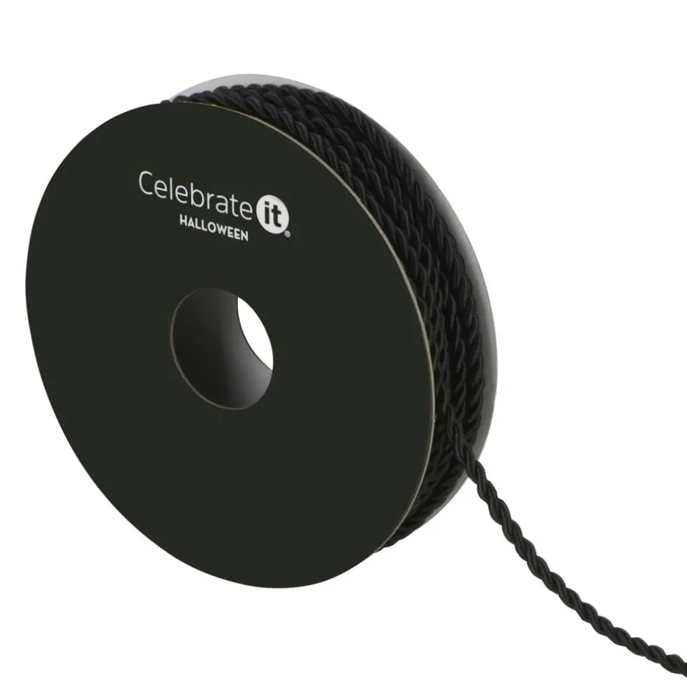1/8" x 4yd. Black Twist Cording Ribbon by Celebrate It®