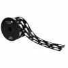 2.5" x 6.6yd. Black & White Boo Ghost Taffeta Wired Ribbon by Celebrate It®