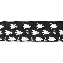 2.5" x 6.6yd. Black & White Boo Ghost Taffeta Wired Ribbon by Celebrate It®