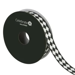 5/8" x 4yd. Black & White Diamond Ribbon by Celebrate It®