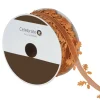 1.5" x 10yd. Burnt Orange Leaf Cutout Ribbon by Celebrate It®