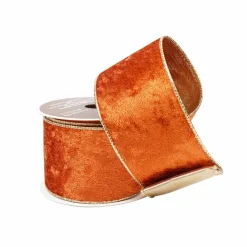 2.5" x 5yd. Copper Wired Velvet Ribbon by Celebrate It®