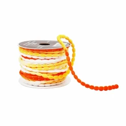 3/8" x 10yd. Fall Ombe Pom Pom Ribbon by Celebrate It®