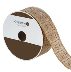 1.5" x 10yd. Fall Plaid Wired Ribbon by Celebrate It®