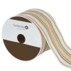 2.5" x 6.6yd. Fall Stripes Wired Ribbon by Celebrate It®