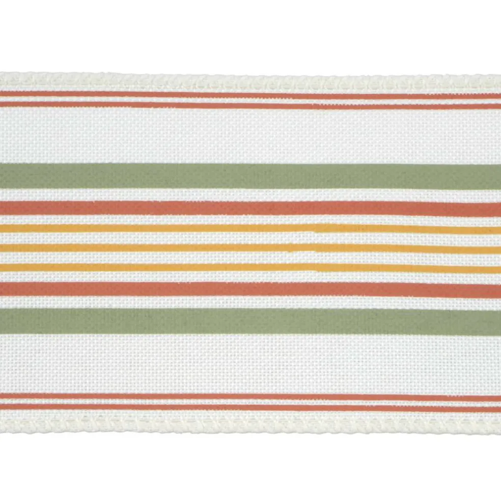 2.5" x 6.6yd. Fall Stripes Wired Ribbon by Celebrate It®