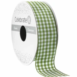 1" x 5yd. Gingham Ribbon by Celebrate It® Classic