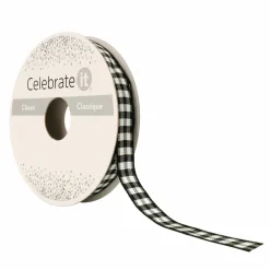3/8'' x 7yd. Gingham Ribbon by Celebrate It™