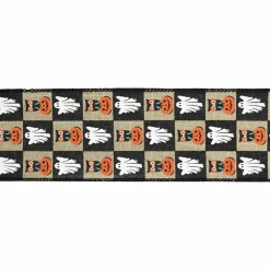 2.5" x 6.6yd. Halloween Check Wired Faux Linen Ribbon by Celebrate It®