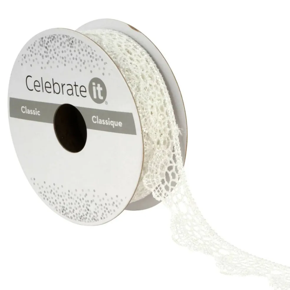 7/8" x 2yd. Lace Scallop Ribbon by Celebrate It®