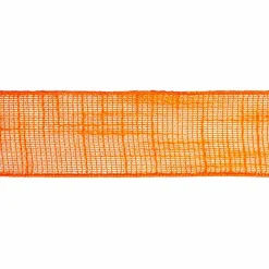 2.5" x 6.6yd. Metallic Orange Wired Faux Jute Ribbon by Celebrate It®