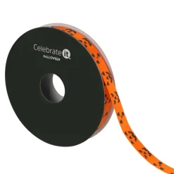 3/8" x 4yd. Orange Laughing Jack-o'-Lantern Ribbon by Celebrate It®