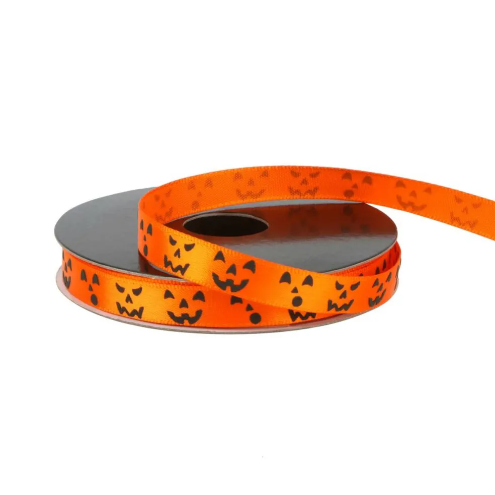 3/8" x 4yd. Orange Laughing Jack-o'-Lantern Ribbon by Celebrate It®