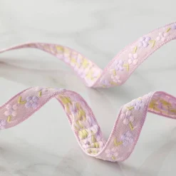 1/2" x 5yd. Purple Floral Ribbon by Celebrate It™ Classic