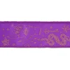 1.5" x 10yd. Purple & Gold Divinity Hand Wired Ribbon by Celebrate It®