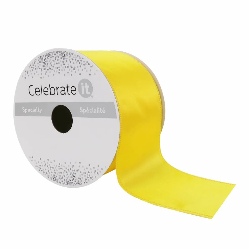 2.5" x 10yd. Satin Wired Ribbon by Celebrate It® Specialty