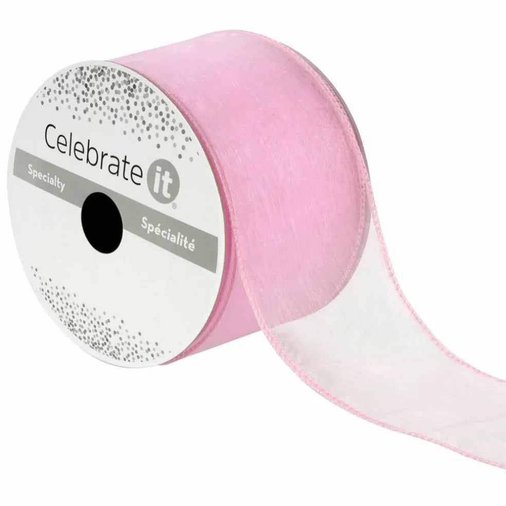 2.5" x 10yd. Sheer Wired Ribbon By Celebrate It®