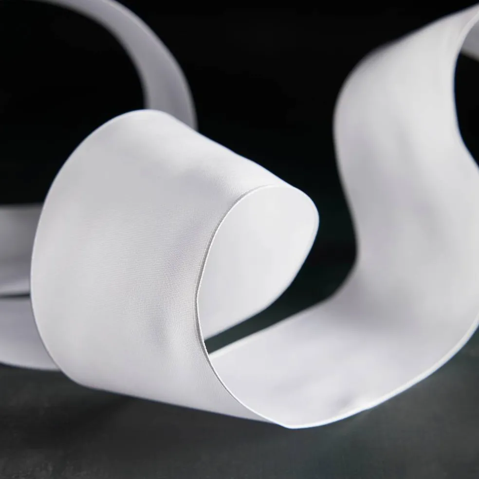2.5" x 10yd. White Satin Wired Ribbon by Celebrate It® Specialty