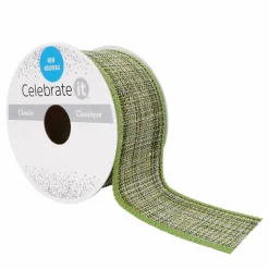1.5'' x 3yd. Wired Woven Ribbon by Celebrate It®