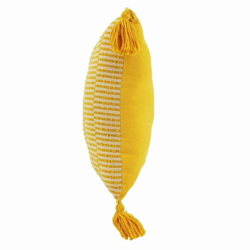 18" x 18" Yellow Pillow with Tassels by Ashland®