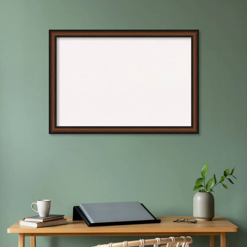 Yale Walnut Framed Corkboard, White Cork