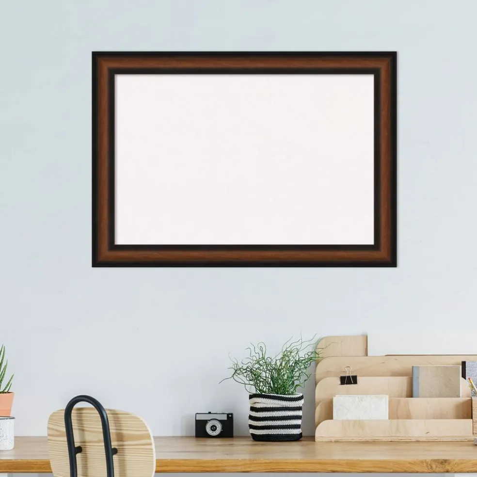 Yale Walnut Framed Corkboard, White Cork