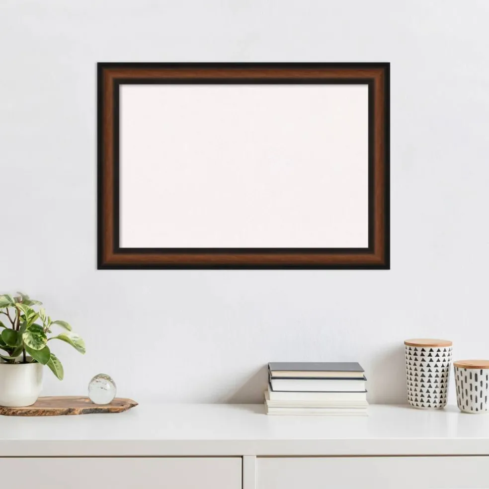 Yale Walnut Framed Corkboard, White Cork