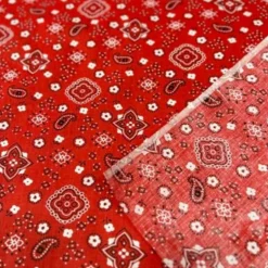 1 Yard Bandana Print Poly Cotton Fabric Sewing and Crafting 58