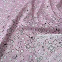1 Yard Bandana Print Poly Cotton Fabric Sewing and Crafting 58