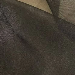 1 Yard Black Crystal Organza Fabric Sheer Shiny Lightweight Polyester 58/59 Inches Width
