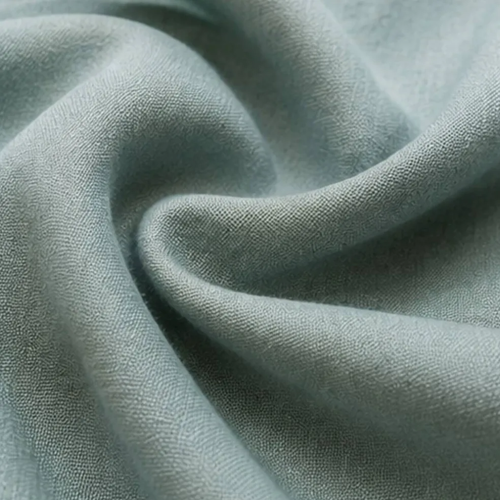 1 Yard Bluestone Pure Linen Fabric Flat Midweight 5.5 oz 54 Inch