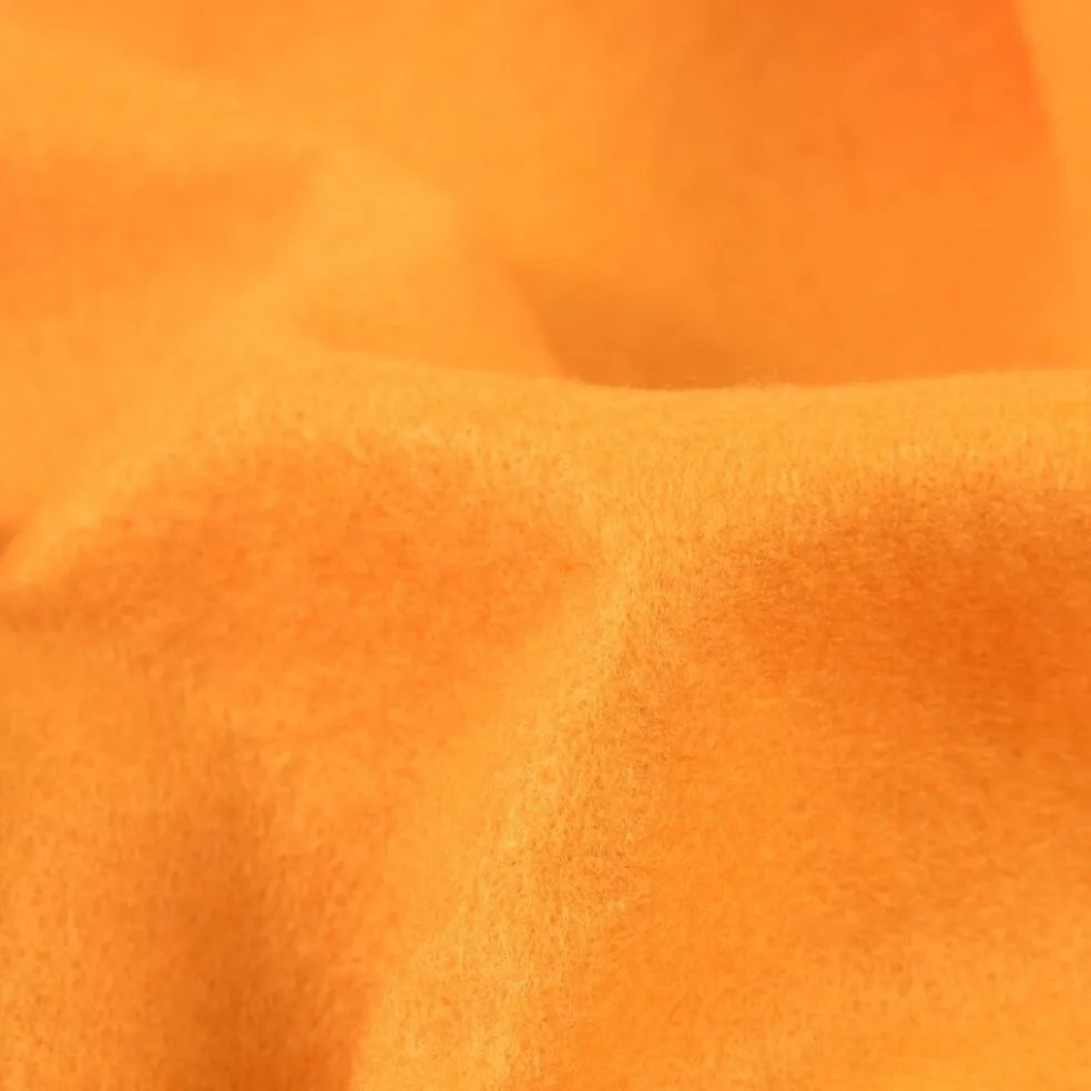 1 Yard Bright Orange Acrylic Felt Fabric 74" Wide for Crafts & Apparel